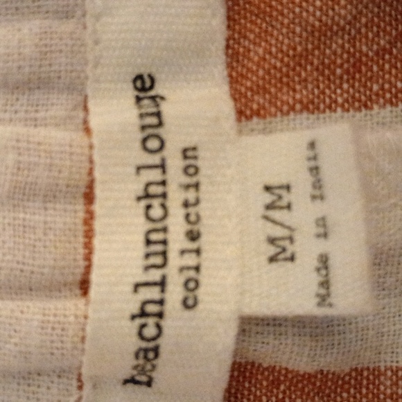 BEACHLUNCHLOUNGE COLLECTION-RED & WHITE STRIPED PANTS,LINEN & COTTON,  SZ M EUC - Picture 2 of 8